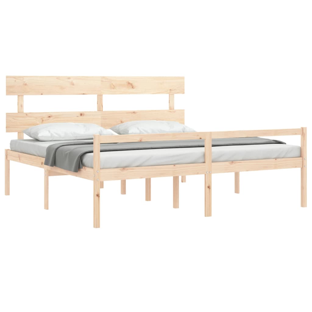 Seniorenbed met hoofdbord massief hout Super is nu te koop bij PeponiXL, paradijselijk wonen!