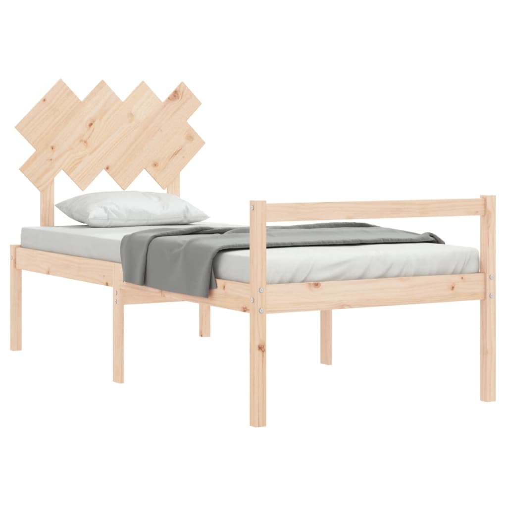Seniorenbed met hoofdbord massief hout is nu te koop bij PeponiXL, paradijselijk wonen!