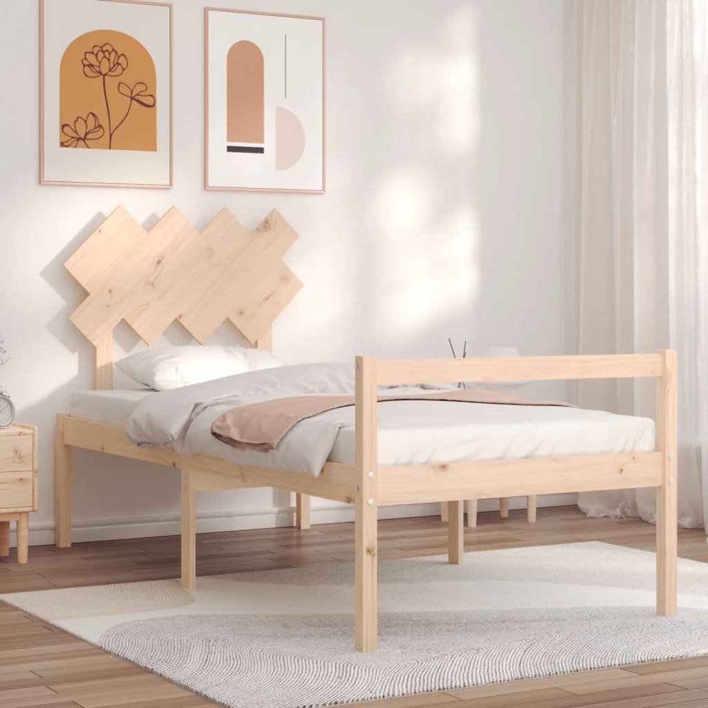 Seniorenbed met hoofdbord massief hout is nu te koop bij PeponiXL, paradijselijk wonen!