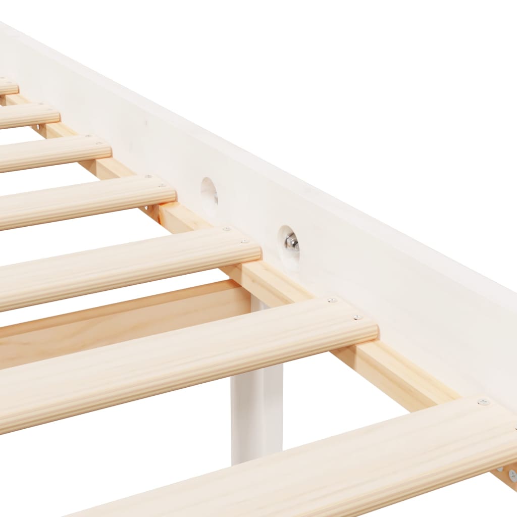Seniorenbed met hoofdbord massief hout wit is nu te koop bij PeponiXL, paradijselijk wonen!