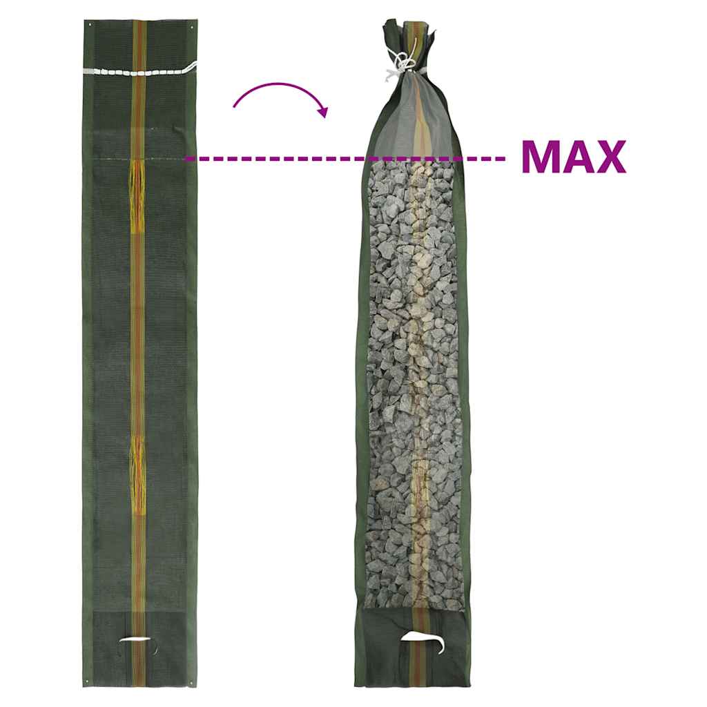 Zandzakken 50 st 103x25 cm HDPE donkergroen is nu te koop bij PeponiXL, paradijselijk wonen!