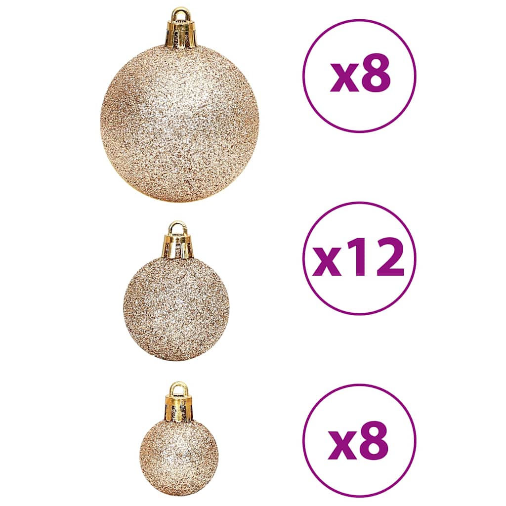 Kerstballen 100 st 3/4/6 cm champagnekleurig en bruin is nu te koop bij PeponiXL, paradijselijk wonen!
