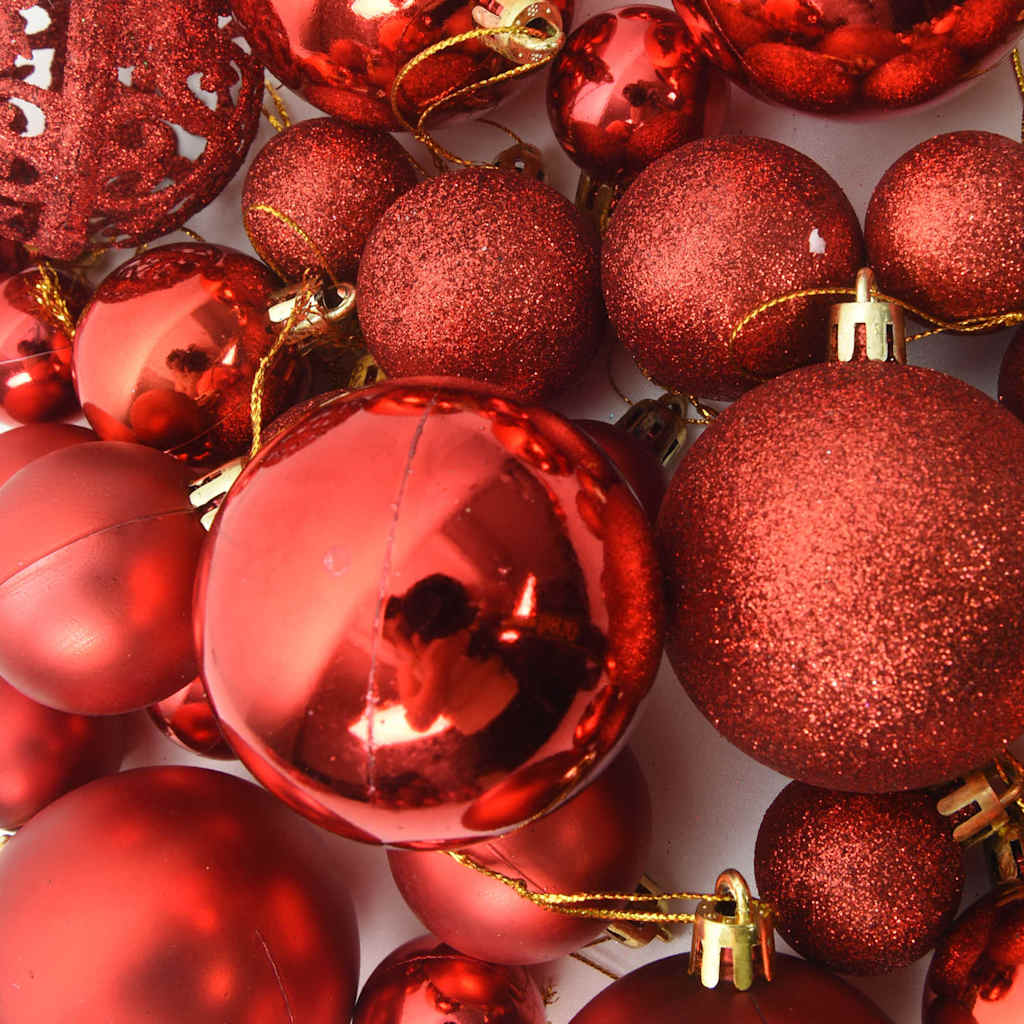 111-delige Kerstballenset polystyreen rood is nu te koop bij PeponiXL, paradijselijk wonen!