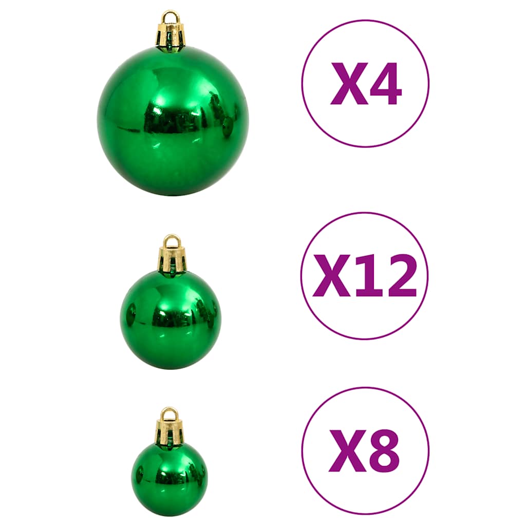112-delige Kerstballenset polystyreen rood groen en goudkleurig is nu te koop bij PeponiXL, paradijselijk wonen!