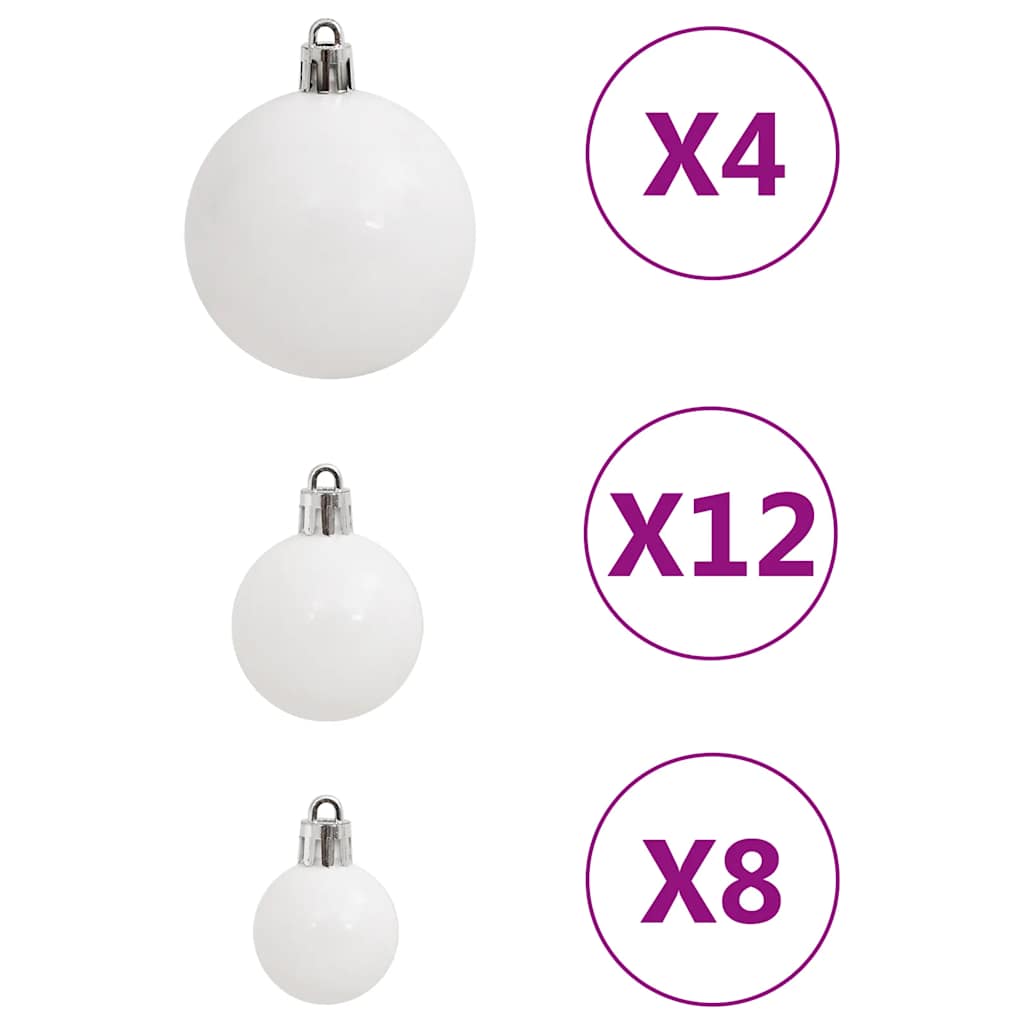 111-delige Kerstballenset polystyreen wit is nu te koop bij PeponiXL, paradijselijk wonen!