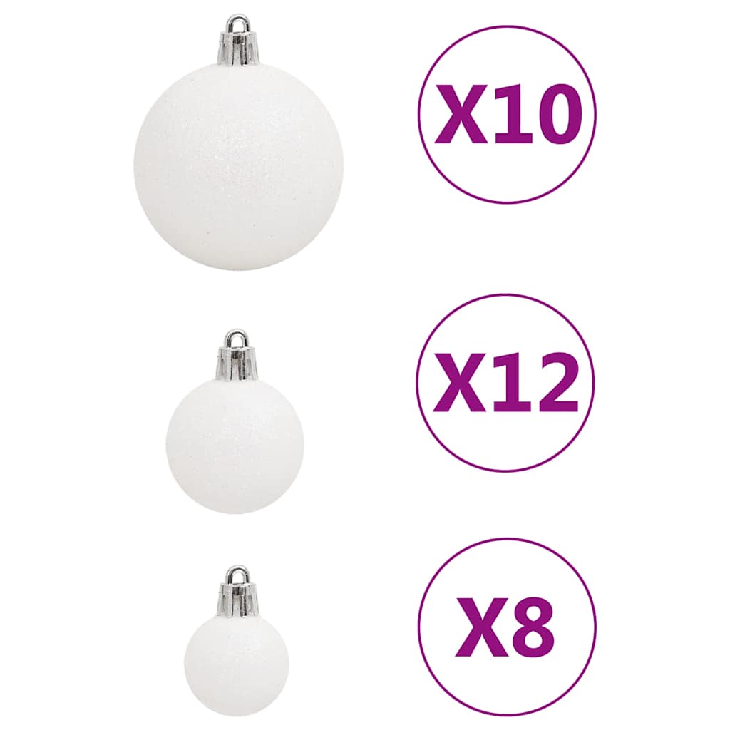 111-delige Kerstballenset polystyreen wit is nu te koop bij PeponiXL, paradijselijk wonen!