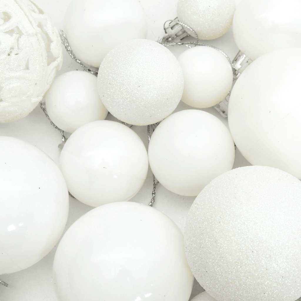 111-delige Kerstballenset polystyreen wit is nu te koop bij PeponiXL, paradijselijk wonen!