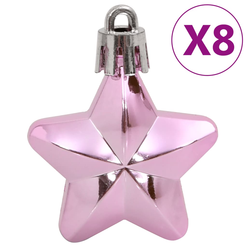 111-delige Kerstballenset polystyreen roze is nu te koop bij PeponiXL, paradijselijk wonen!