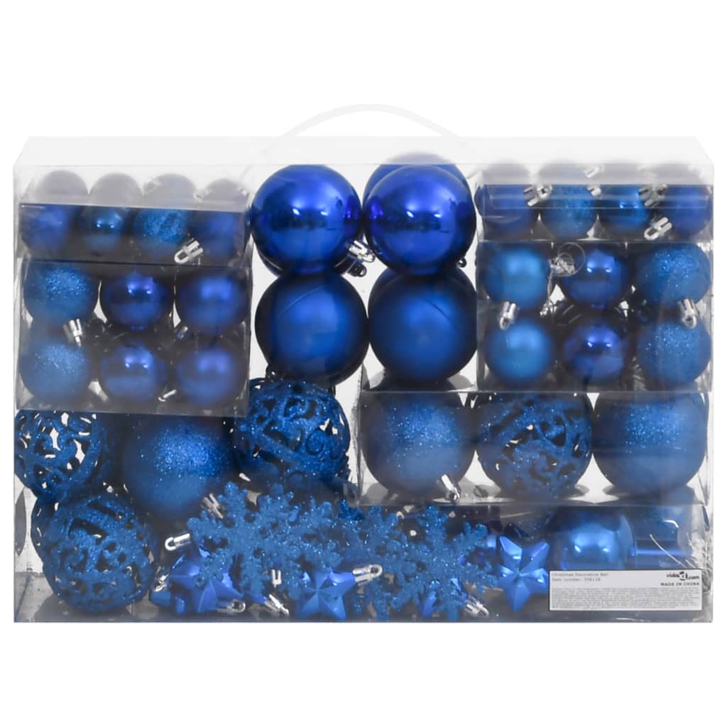 111-delige Kerstballenset polystyreen blauw is nu te koop bij PeponiXL, paradijselijk wonen!