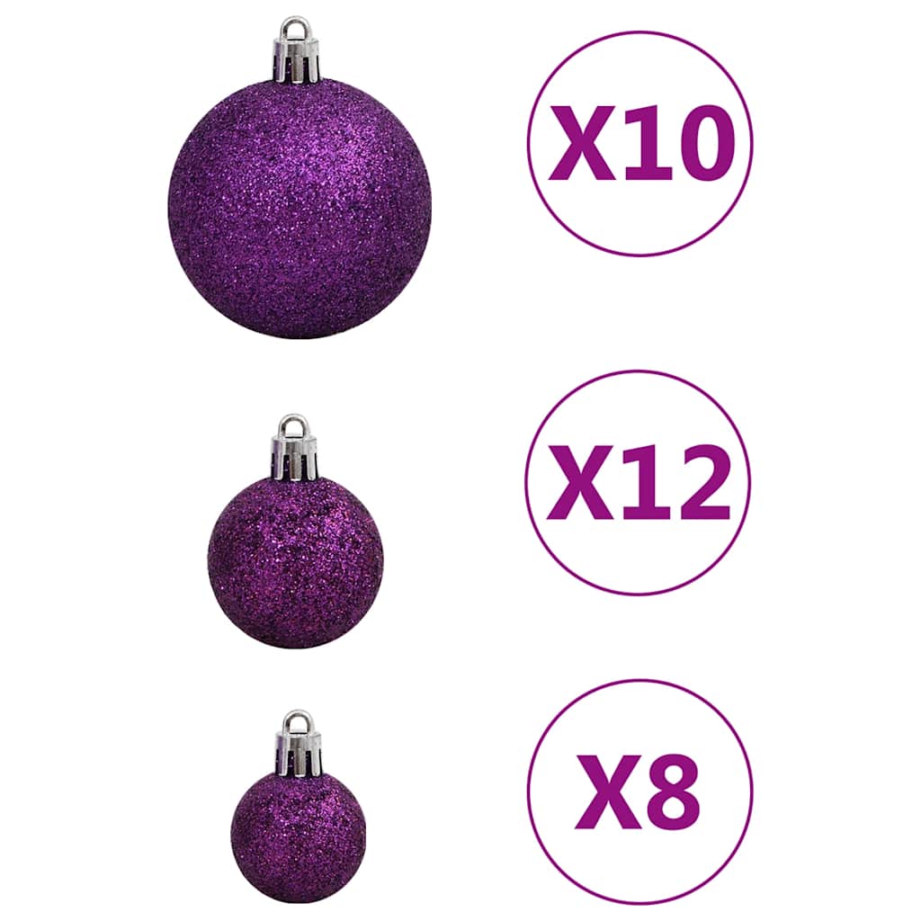 111-delige Kerstballenset polystyreen paars is nu te koop bij PeponiXL, paradijselijk wonen!
