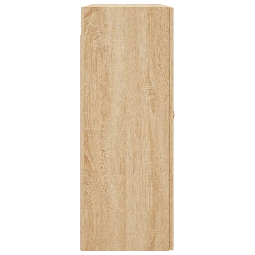 Hangkasten 2 st 69,5x34x90 cm sonoma eikenkleurig is nu te koop bij PeponiXL, paradijselijk wonen!