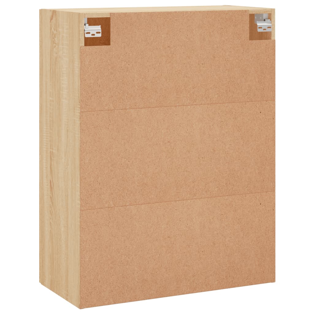 Hangkasten 2 st 69,5x34x90 cm sonoma eikenkleurig is nu te koop bij PeponiXL, paradijselijk wonen!