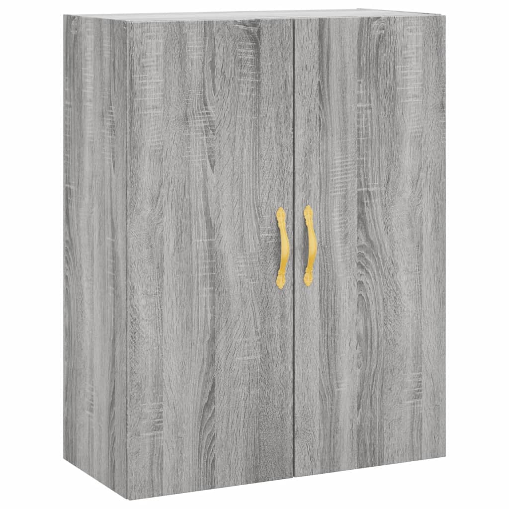 Hangkasten 2 st 69,5x34x90 cm grijs sonoma eikenkleurig is nu te koop bij PeponiXL, paradijselijk wonen!