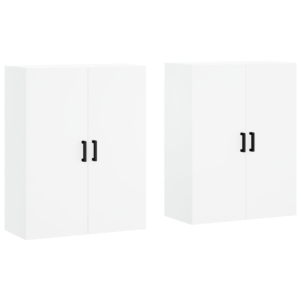 Hangkasten 2 st 69,5x34x90 cm wit is nu te koop bij PeponiXL, paradijselijk wonen!