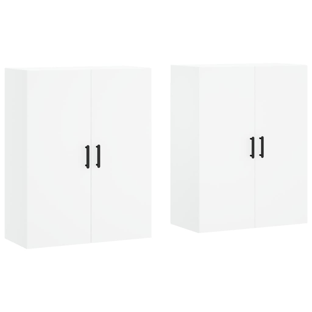 Hangkasten 2 st 69,5x34x90 cm wit is nu te koop bij PeponiXL, paradijselijk wonen!