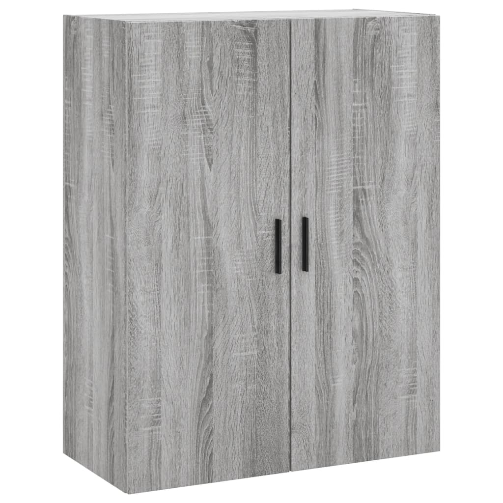 Hangkasten 2 st 69,5x34x90 cm grijs sonoma eikenkleurig is nu te koop bij PeponiXL, paradijselijk wonen!