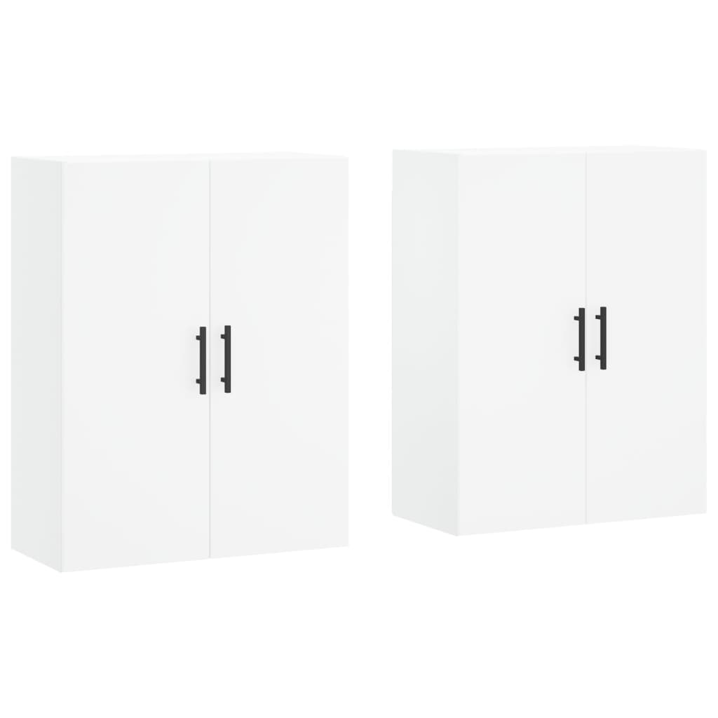 Hangkasten 2 st 69,5x34x90 cm wit is nu te koop bij PeponiXL, paradijselijk wonen!