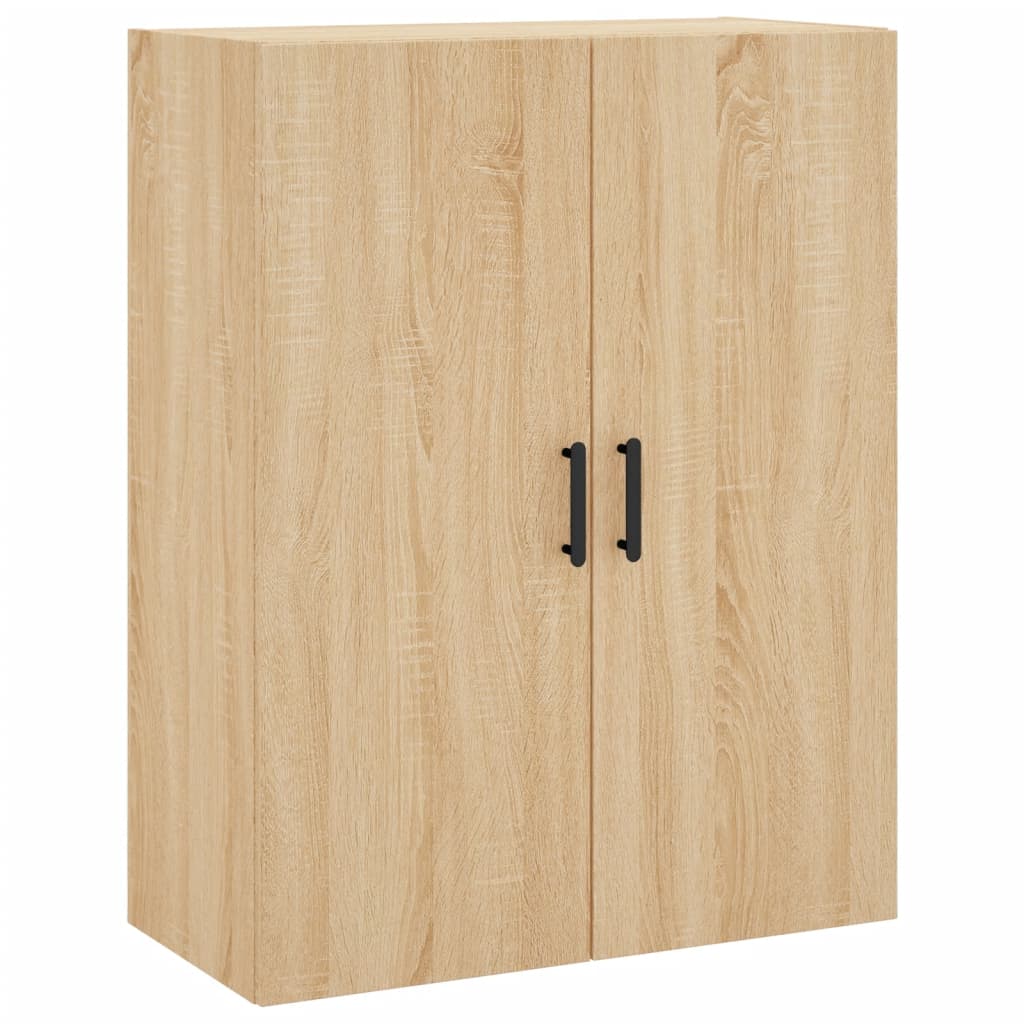Hoge kast 69,5x34x180 cm bewerkt hout sonoma eikenkleurig is nu te koop bij PeponiXL, paradijselijk wonen!