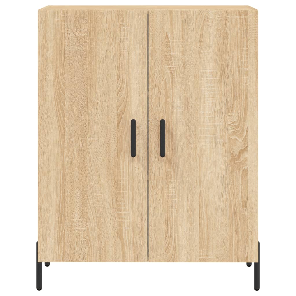 Hoge kast 69,5x34x180 cm bewerkt hout sonoma eikenkleurig is nu te koop bij PeponiXL, paradijselijk wonen!
