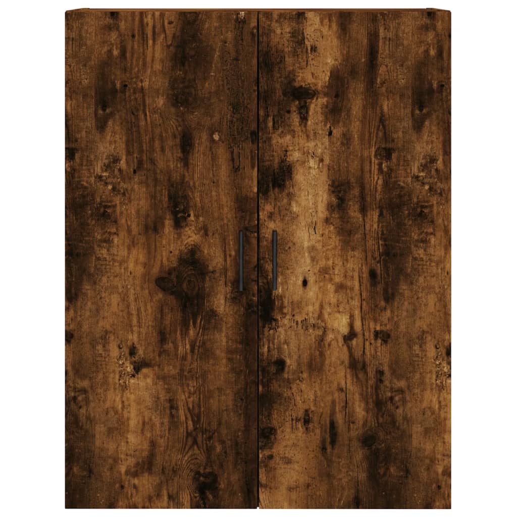 Hoge kast 69,5x34x180 cm bewerkt hout gerookt eikenkleurig is nu te koop bij PeponiXL, paradijselijk wonen!