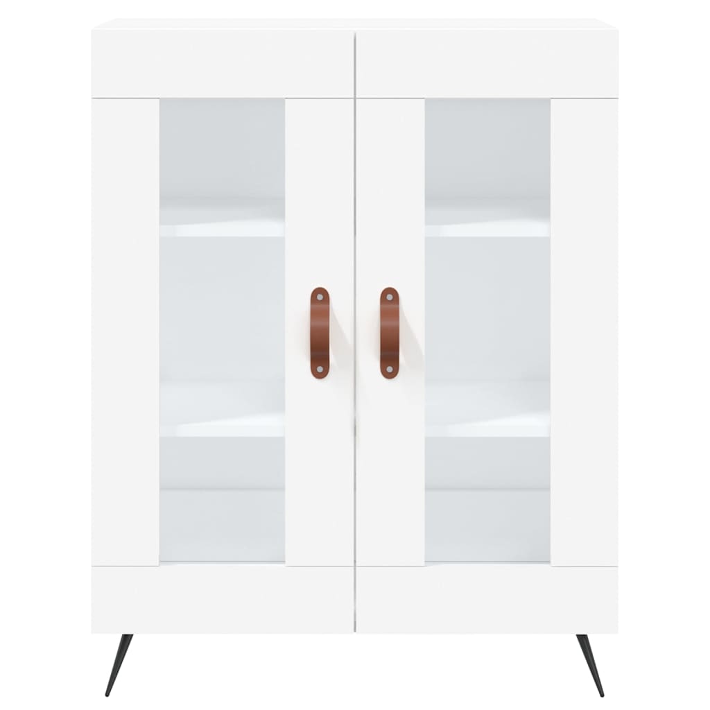 Hoge kast 69,5x34x180 cm bewerkt hout wit is nu te koop bij PeponiXL, paradijselijk wonen!