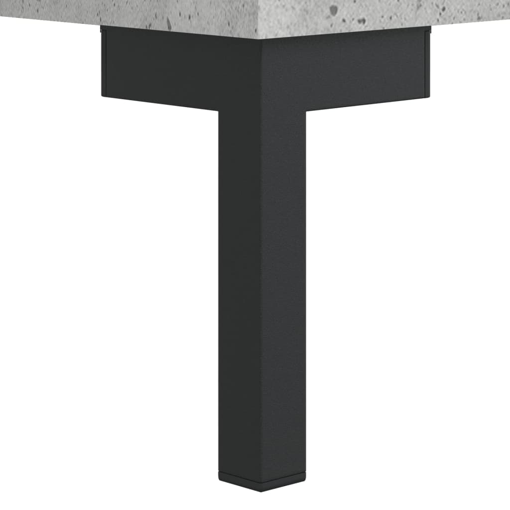 Hoge kast 69,5x34x180 cm bewerkt hout betongrijs is nu te koop bij PeponiXL, paradijselijk wonen!