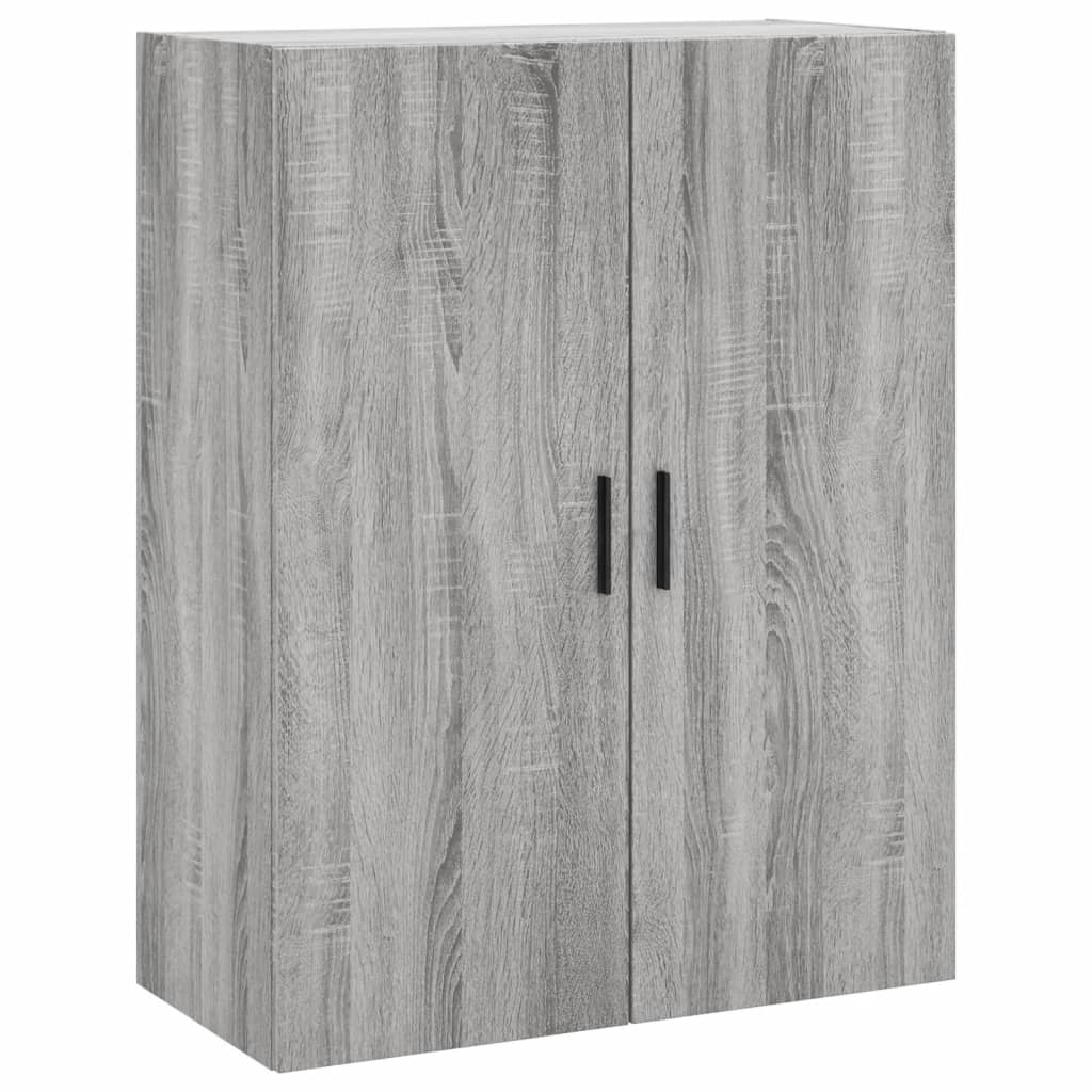 Hoge kast 69,5x34x180 cm bewerkt hout grijs sonoma eikenkleurig is nu te koop bij PeponiXL, paradijselijk wonen!