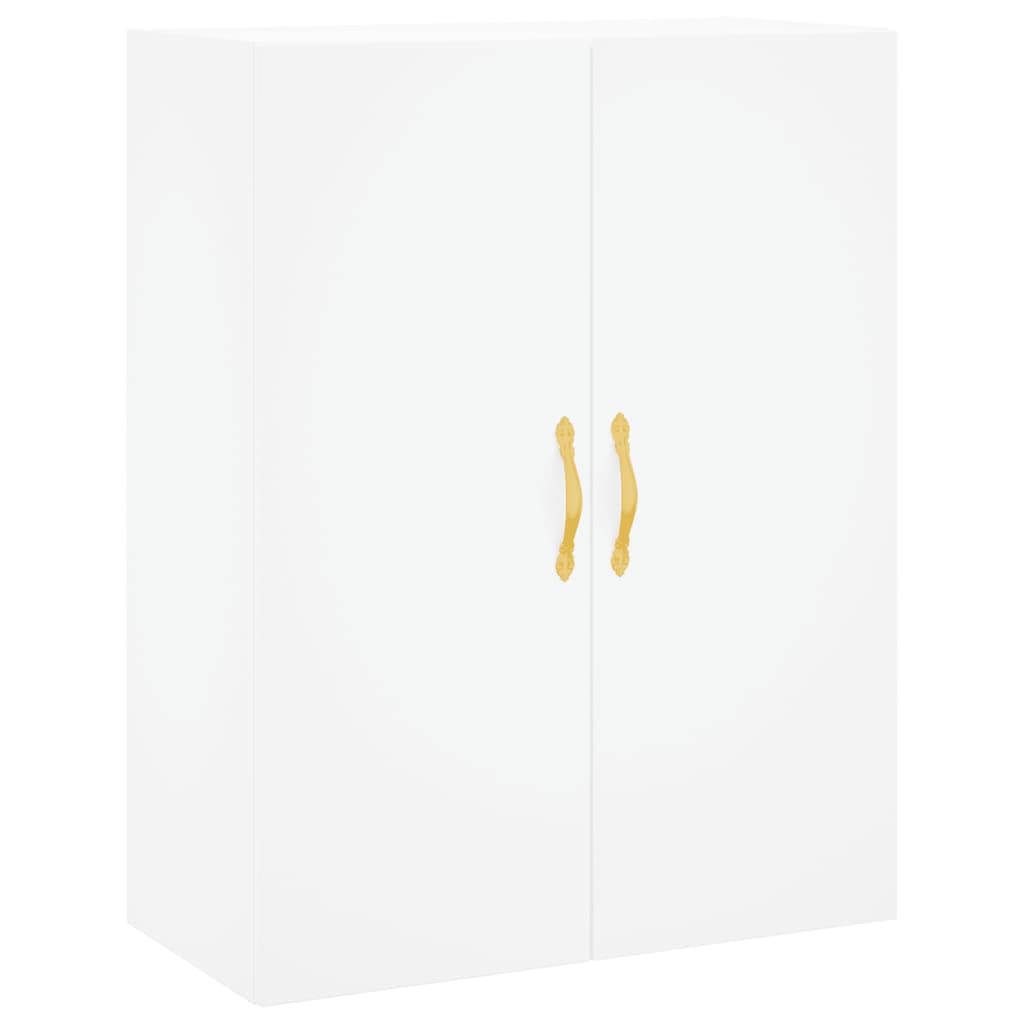 Hoge kast 69,5x34x180 cm bewerkt hout wit is nu te koop bij PeponiXL, paradijselijk wonen!