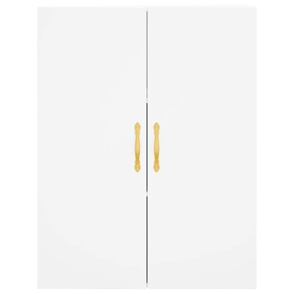 Hoge kast 69,5x34x180 cm bewerkt hout wit is nu te koop bij PeponiXL, paradijselijk wonen!