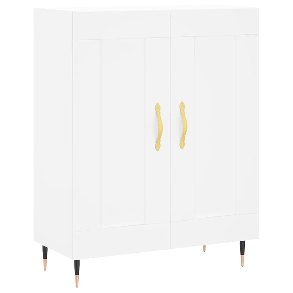 Hoge kast 69,5x34x180 cm bewerkt hout wit is nu te koop bij PeponiXL, paradijselijk wonen!