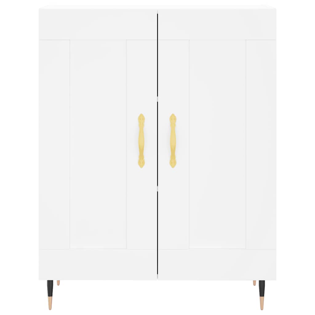 Hoge kast 69,5x34x180 cm bewerkt hout wit is nu te koop bij PeponiXL, paradijselijk wonen!