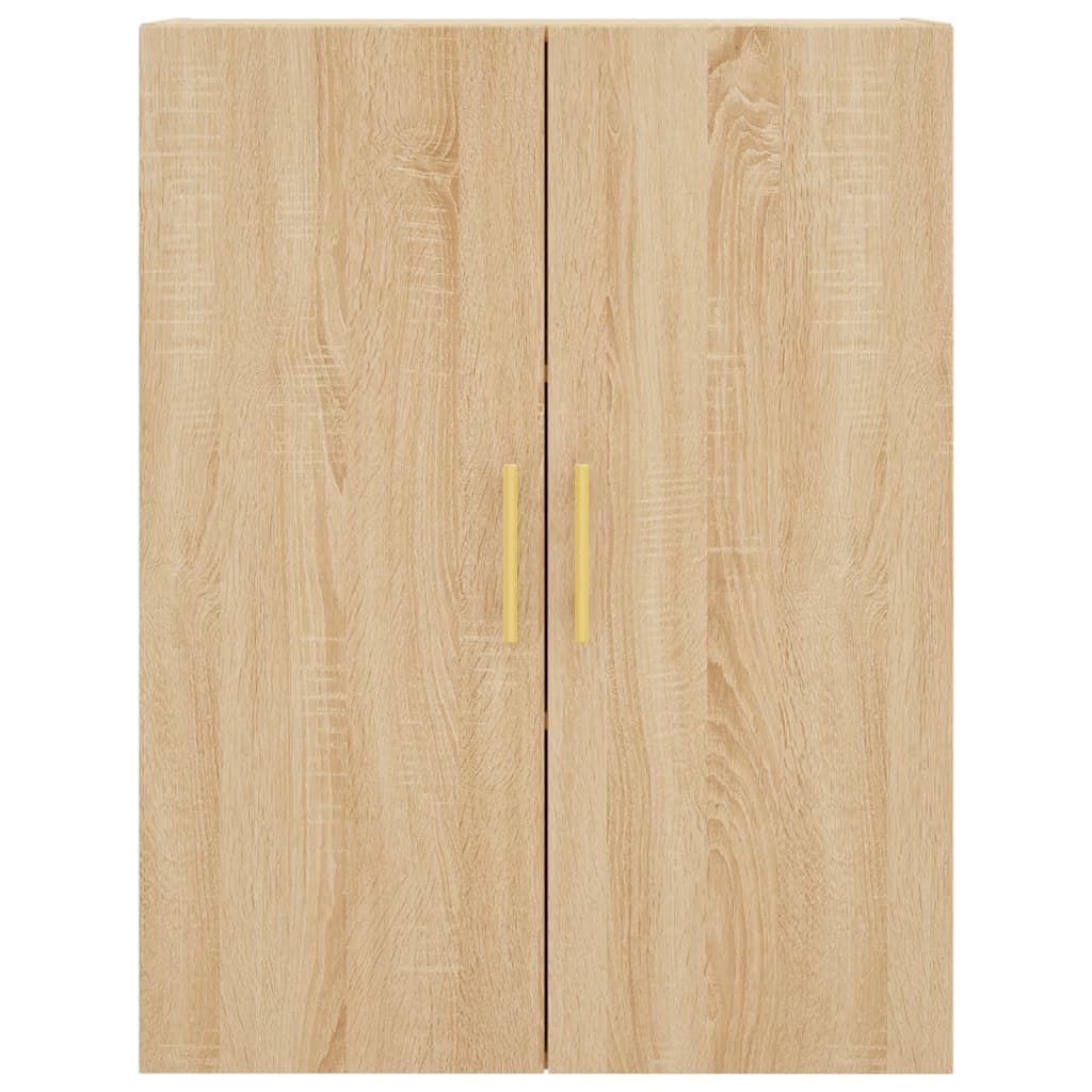 Hoge kast 69,5x34x180 cm bewerkt hout sonoma eikenkleurig is nu te koop bij PeponiXL, paradijselijk wonen!