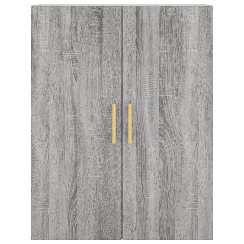 Hoge kast 69,5x34x180 cm bewerkt hout grijs sonoma eikenkleurig is nu te koop bij PeponiXL, paradijselijk wonen!