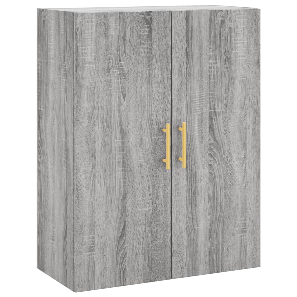 Hoge kast 69,5x34x180 cm bewerkt hout grijs sonoma eikenkleurig is nu te koop bij PeponiXL, paradijselijk wonen!