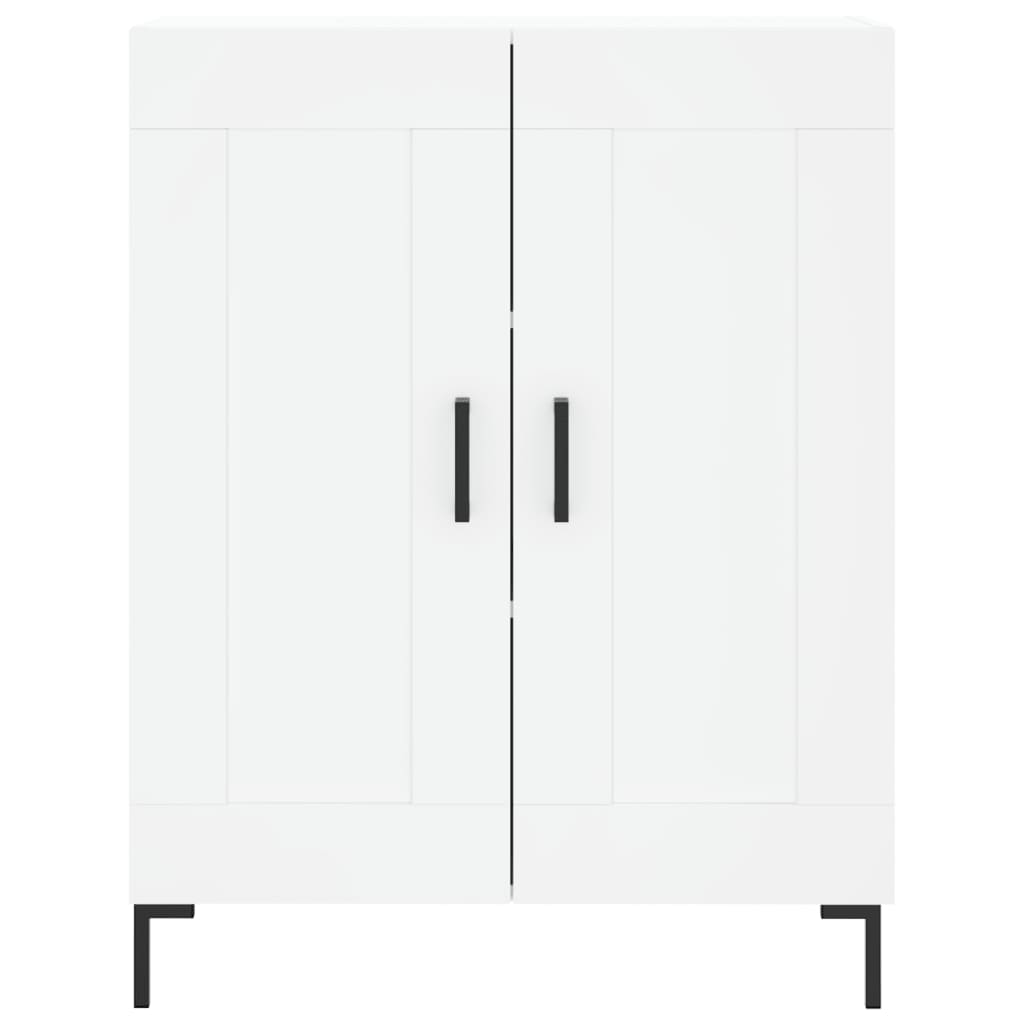 Hoge kast 69,5x34x180 cm bewerkt hout wit is nu te koop bij PeponiXL, paradijselijk wonen!