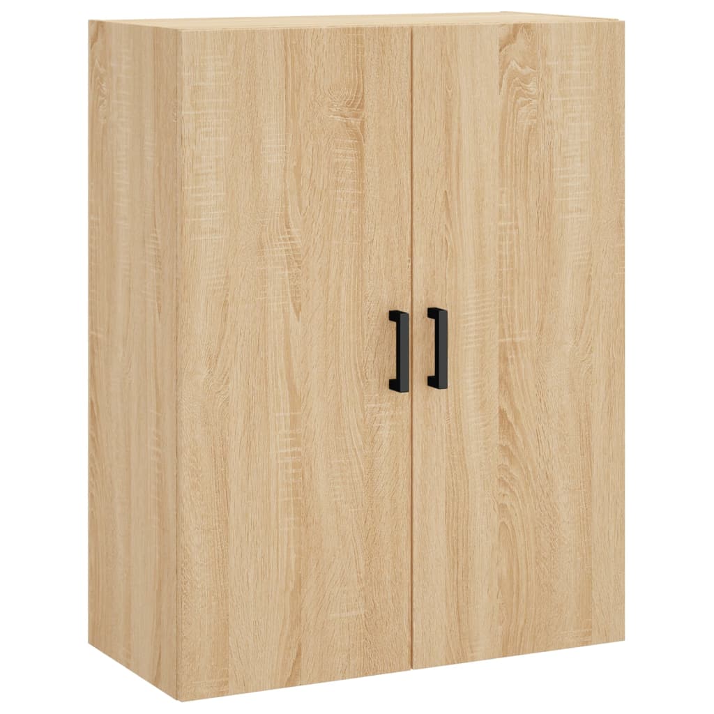 Hoge kast 69,5x34x180 cm bewerkt hout sonoma eikenkleurig is nu te koop bij PeponiXL, paradijselijk wonen!