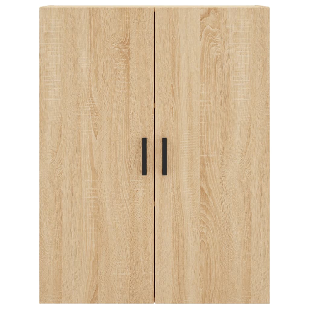 Hoge kast 69,5x34x180 cm bewerkt hout sonoma eikenkleurig is nu te koop bij PeponiXL, paradijselijk wonen!