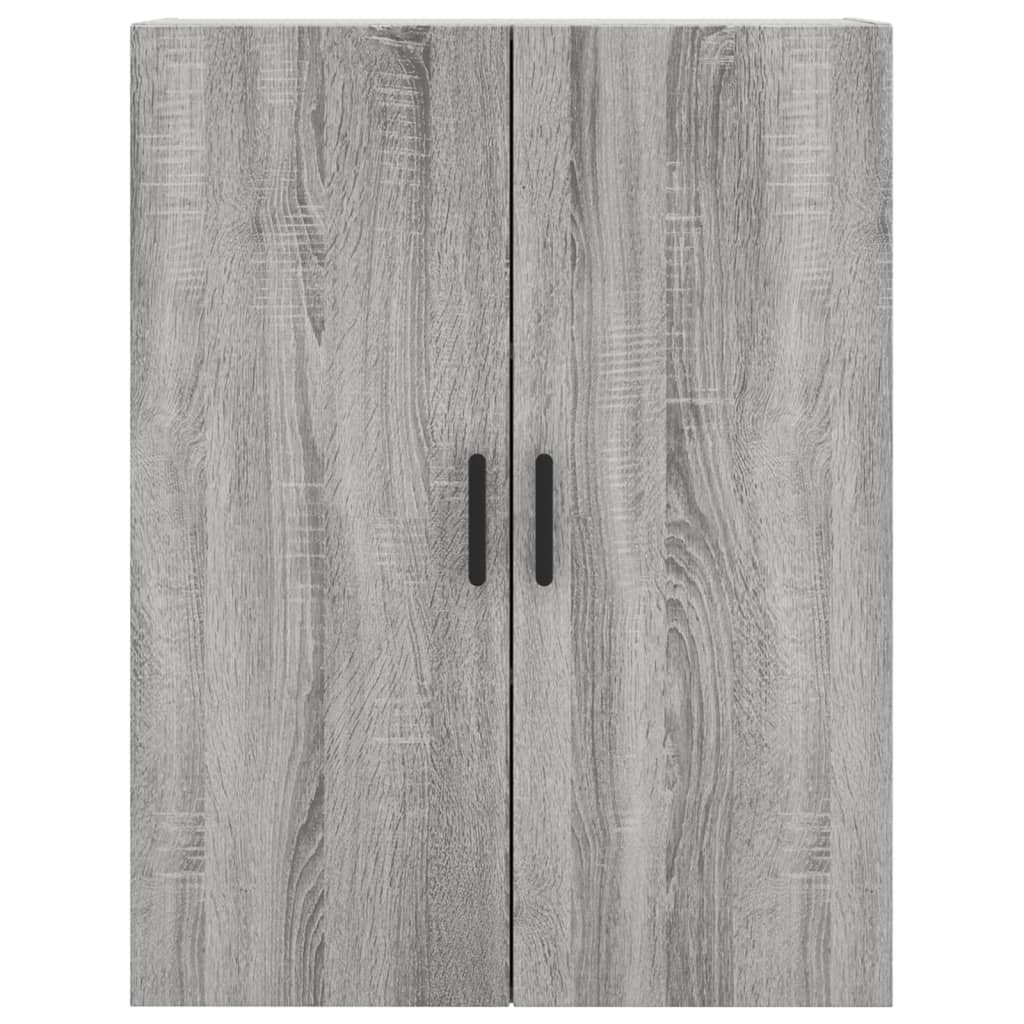 Hoge kast 69,5x34x180 cm bewerkt hout grijs sonoma eikenkleurig is nu te koop bij PeponiXL, paradijselijk wonen!