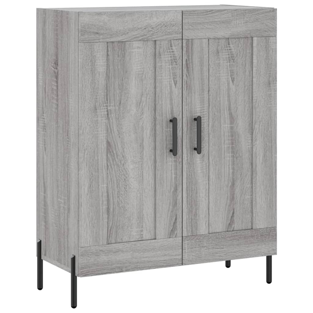 Hoge kast 69,5x34x180 cm bewerkt hout grijs sonoma eikenkleurig is nu te koop bij PeponiXL, paradijselijk wonen!
