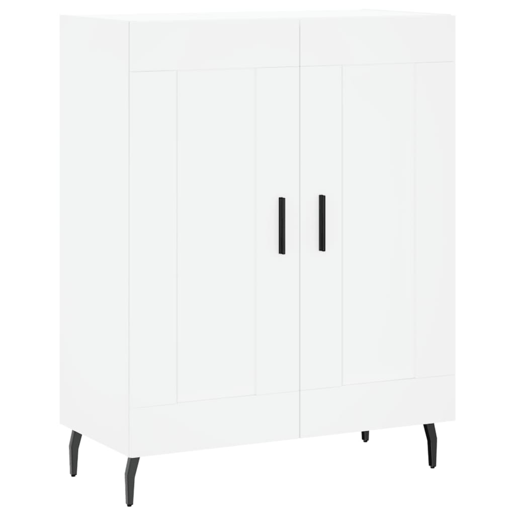Hoge kast 69,5x34x180 cm bewerkt hout wit is nu te koop bij PeponiXL, paradijselijk wonen!