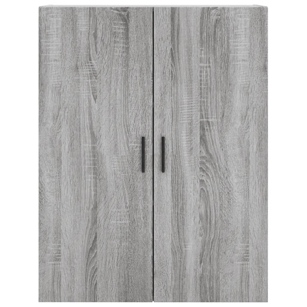 Hoge kast 69,5x34x180 cm bewerkt hout grijs sonoma eikenkleurig is nu te koop bij PeponiXL, paradijselijk wonen!