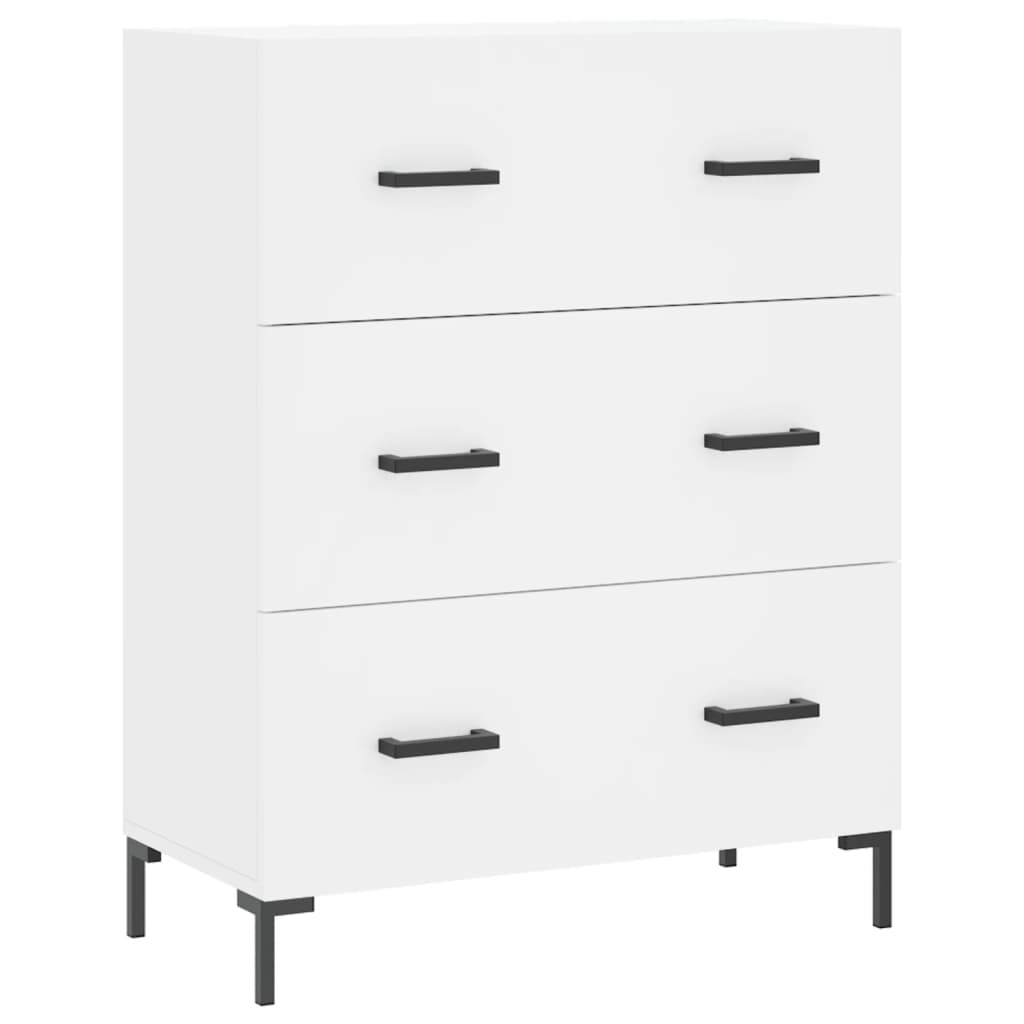 Hoge kast 69,5x34x180 cm bewerkt hout wit is nu te koop bij PeponiXL, paradijselijk wonen!