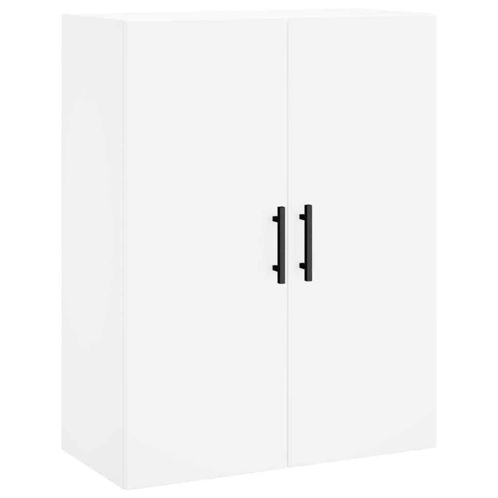 Hoge kast 69,5x34x180 cm bewerkt hout wit is nu te koop bij PeponiXL, paradijselijk wonen!