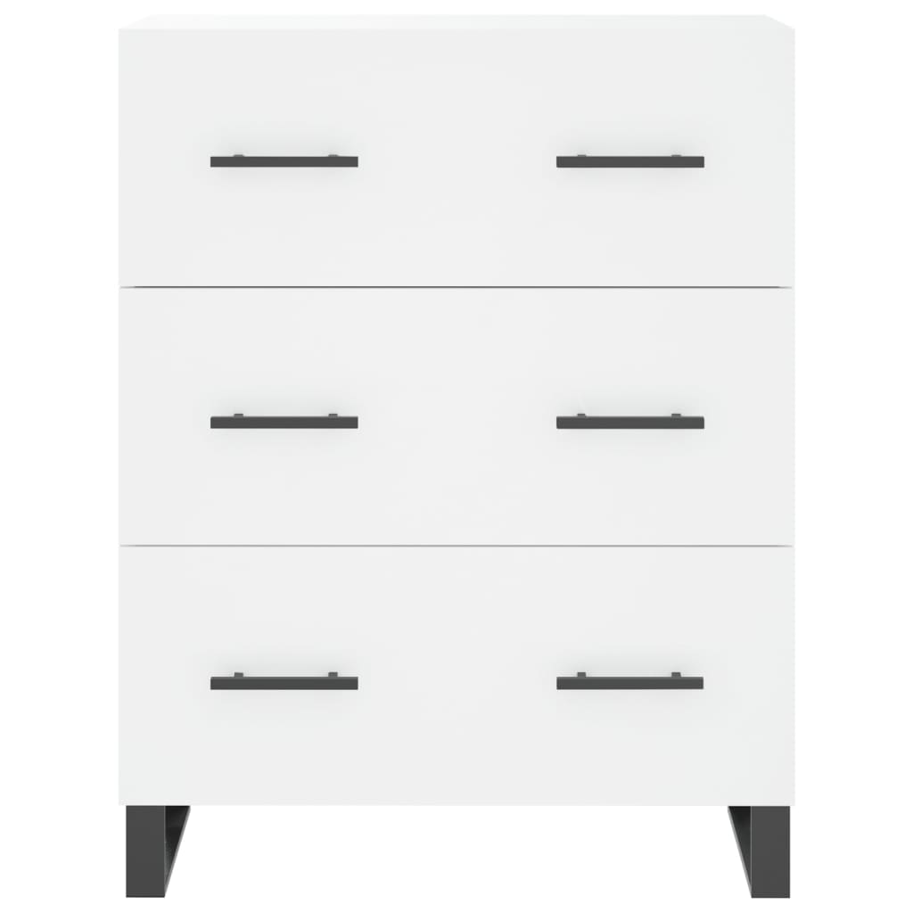 Hoge kast 69,5x34x180 cm bewerkt hout wit is nu te koop bij PeponiXL, paradijselijk wonen!