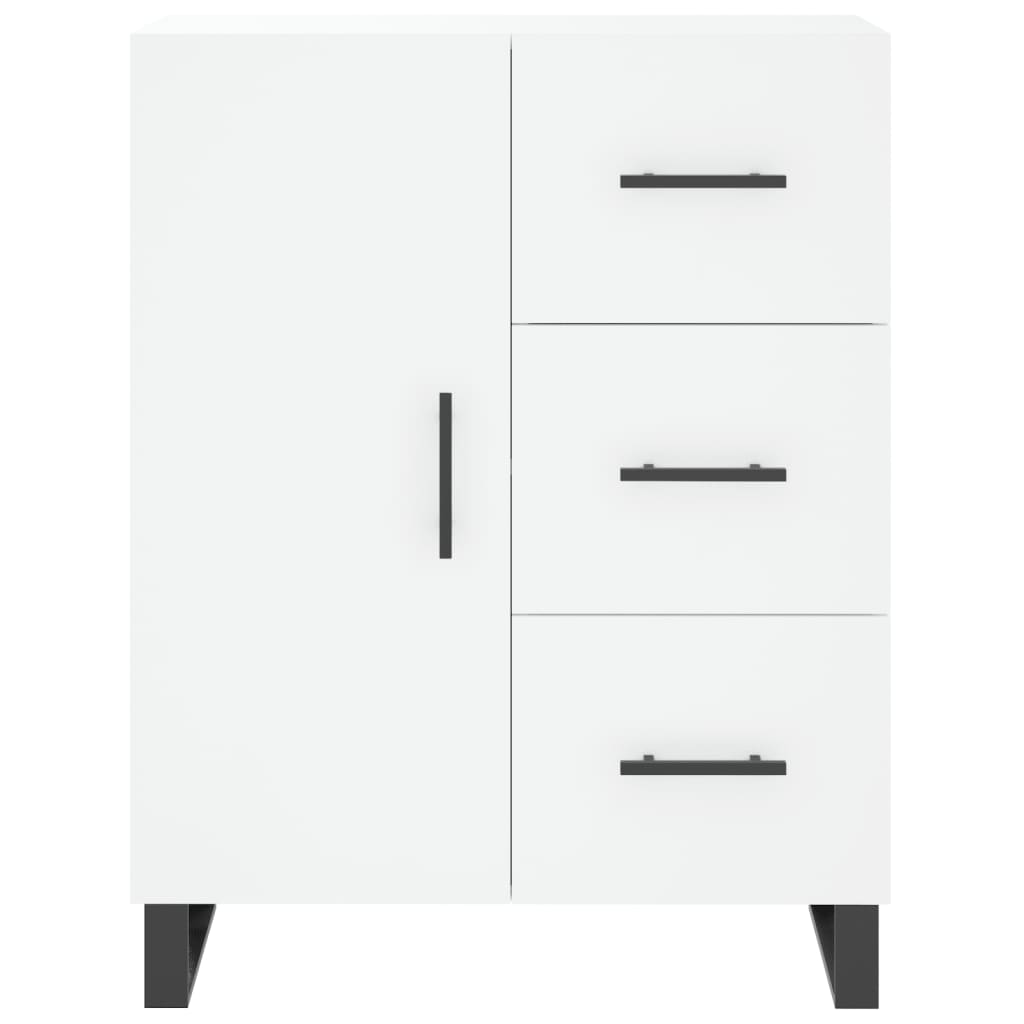 Hoge kast 69,5x34x180 cm bewerkt hout wit is nu te koop bij PeponiXL, paradijselijk wonen!