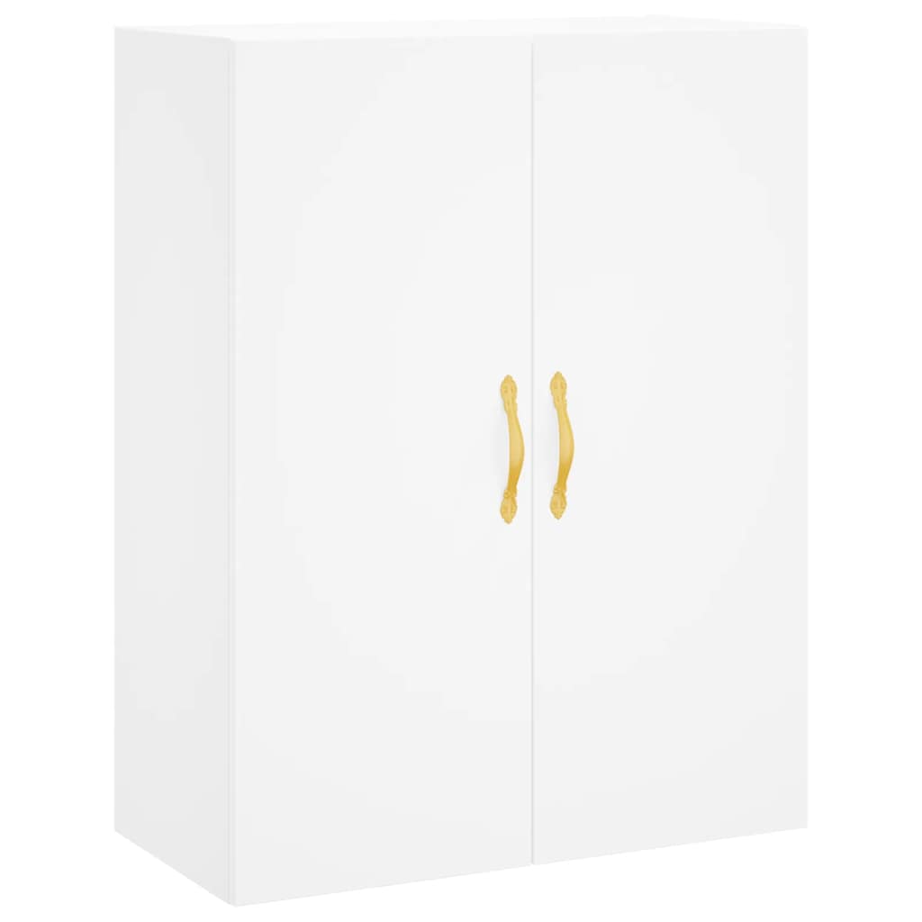 Hoge kast 69,5x34x180 cm bewerkt hout wit is nu te koop bij PeponiXL, paradijselijk wonen!