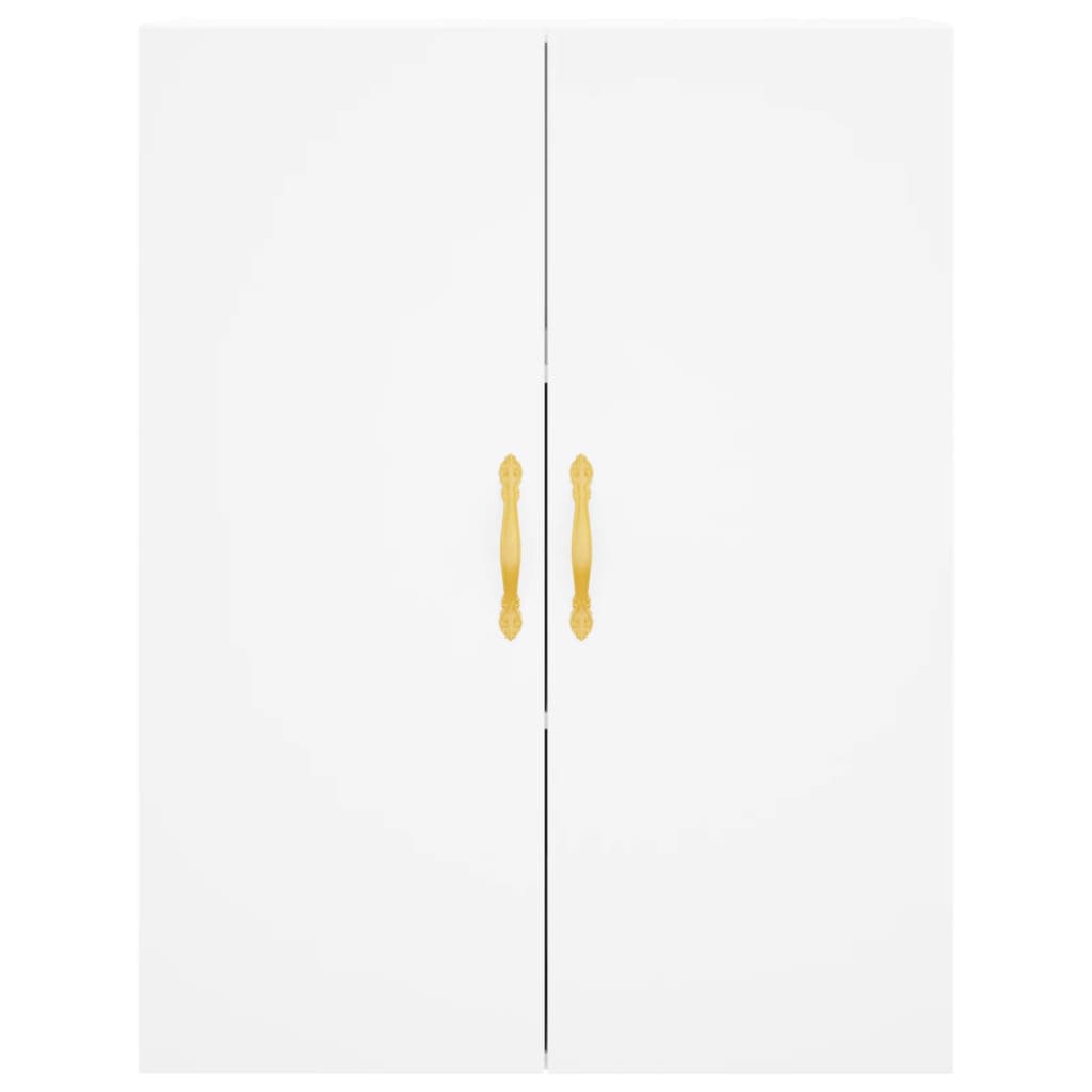 Hoge kast 69,5x34x180 cm bewerkt hout wit is nu te koop bij PeponiXL, paradijselijk wonen!