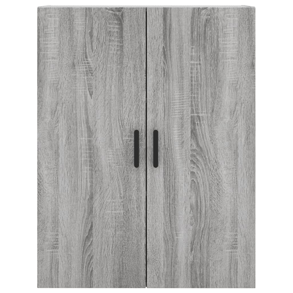 Hoge kast 69,5x34x180 cm bewerkt hout grijs sonoma eikenkleurig is nu te koop bij PeponiXL, paradijselijk wonen!