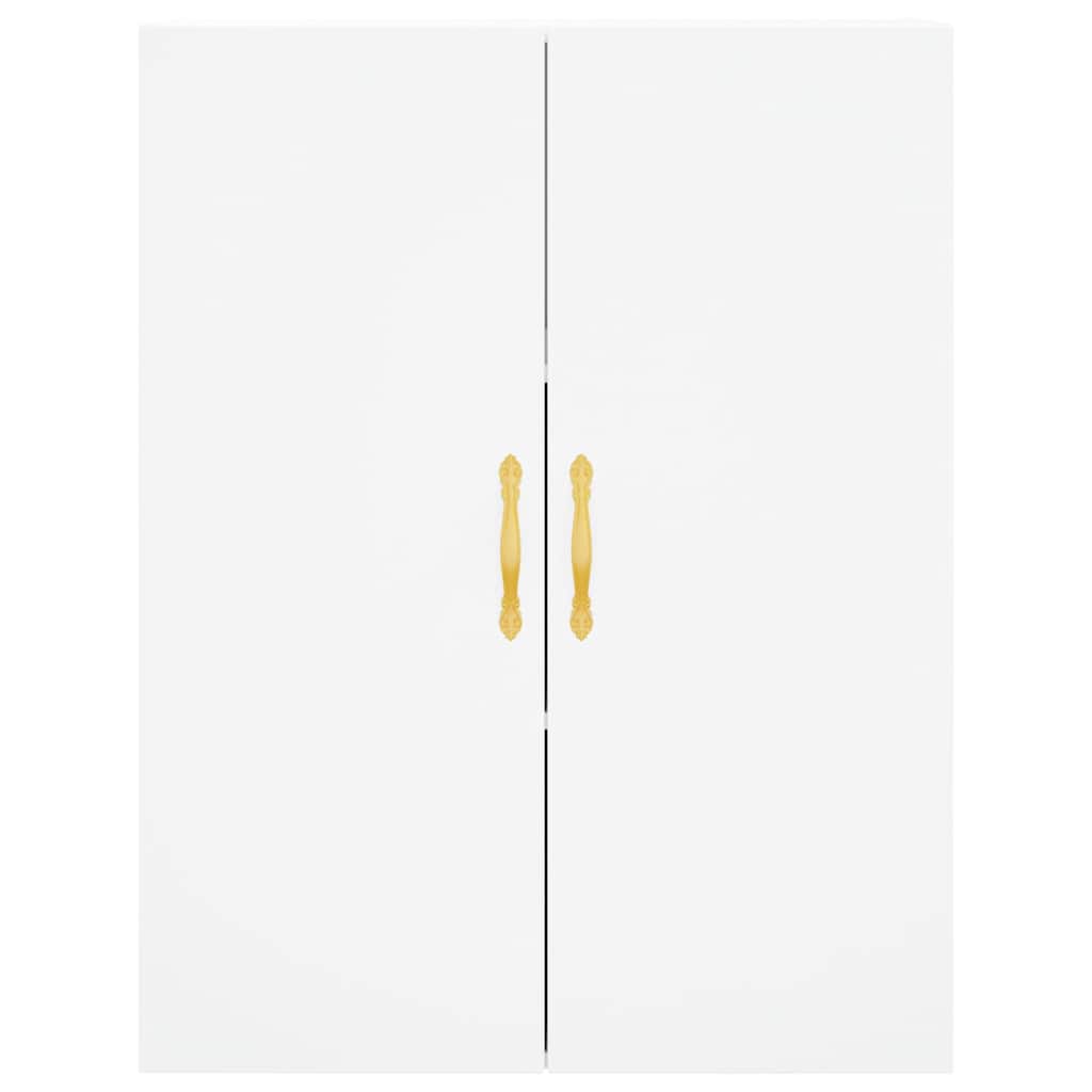 Hoge kast 69,5x34x180 cm bewerkt hout wit is nu te koop bij PeponiXL, paradijselijk wonen!