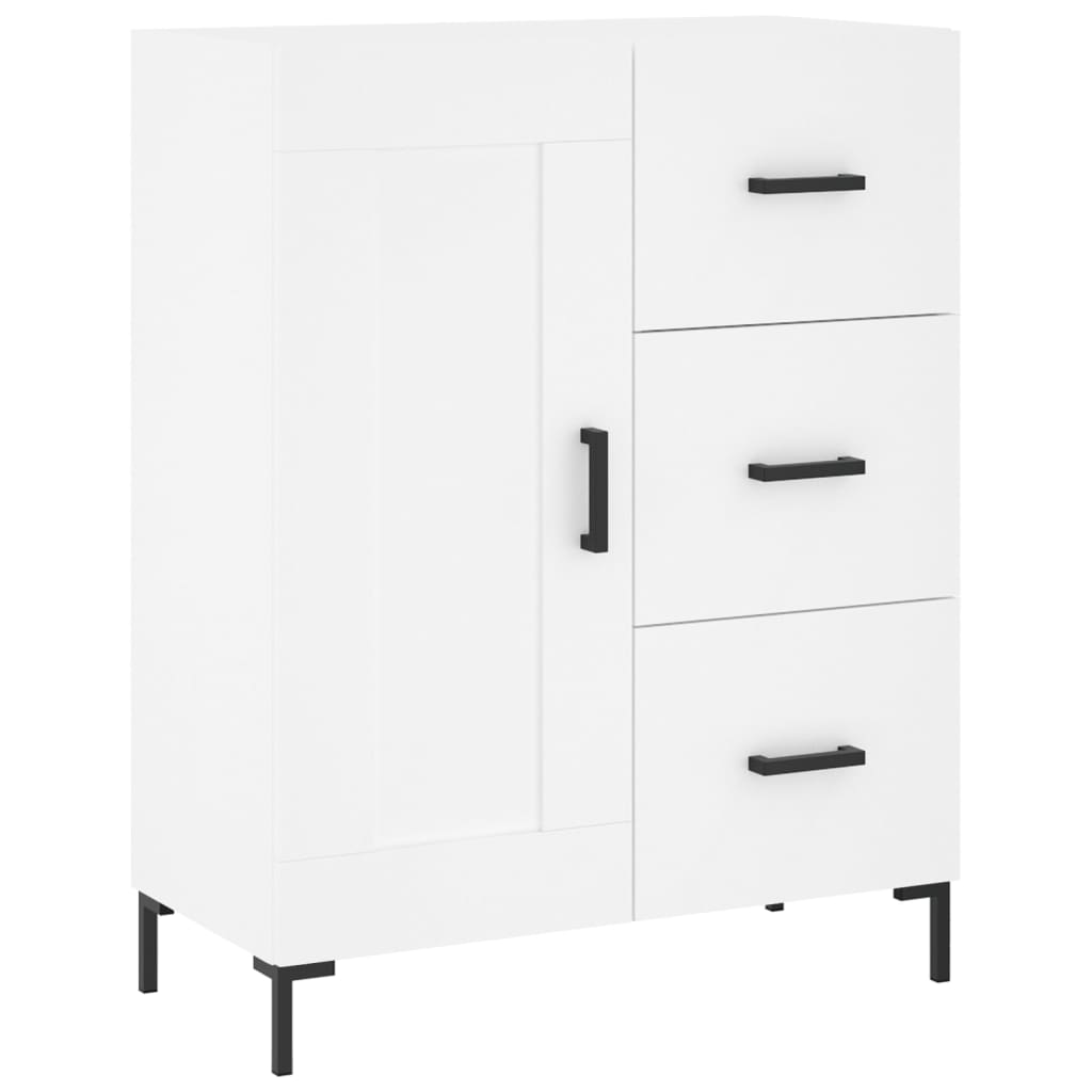 Hoge kast 69,5x34x180 cm bewerkt hout wit is nu te koop bij PeponiXL, paradijselijk wonen!